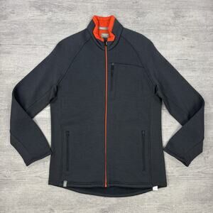 Icebreaker Merino Kodiak Jacket Gray Full Zip Wool Sweater Knit Men L Outdoor